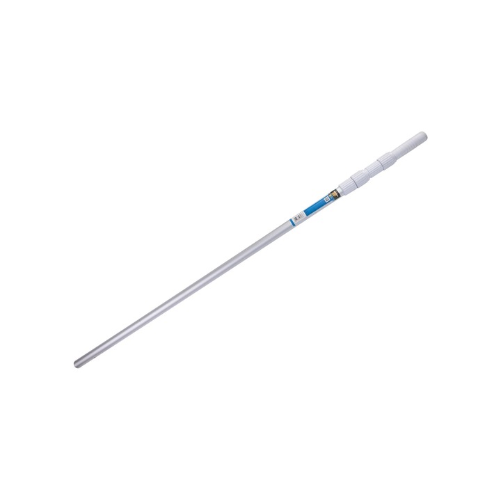 Телескопична дръжка за басейн, алуминий, 120 - 360 см, сива