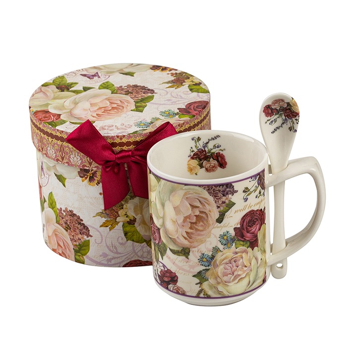 Чаша Димс-92, Колекция Рози, За кафе, С лъжичка