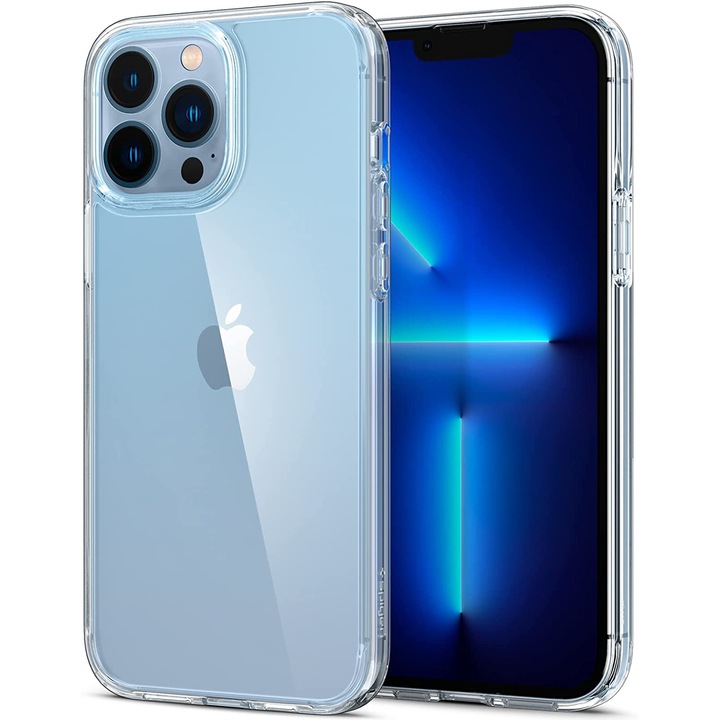 Husa telefon, TPU, Compatibila cu iPhone 13 Pro Max, Transparent