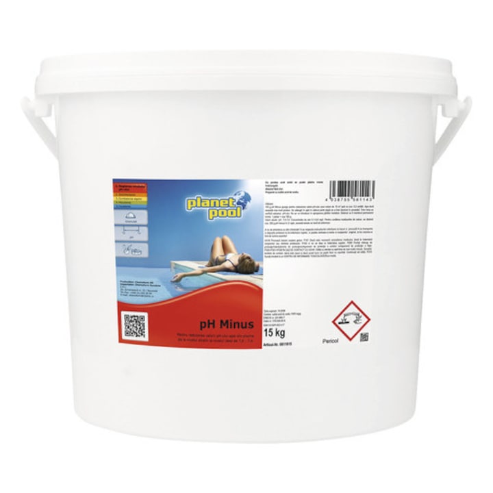 Planet Pool PH Minus granulátum medencéhez, 15 kg