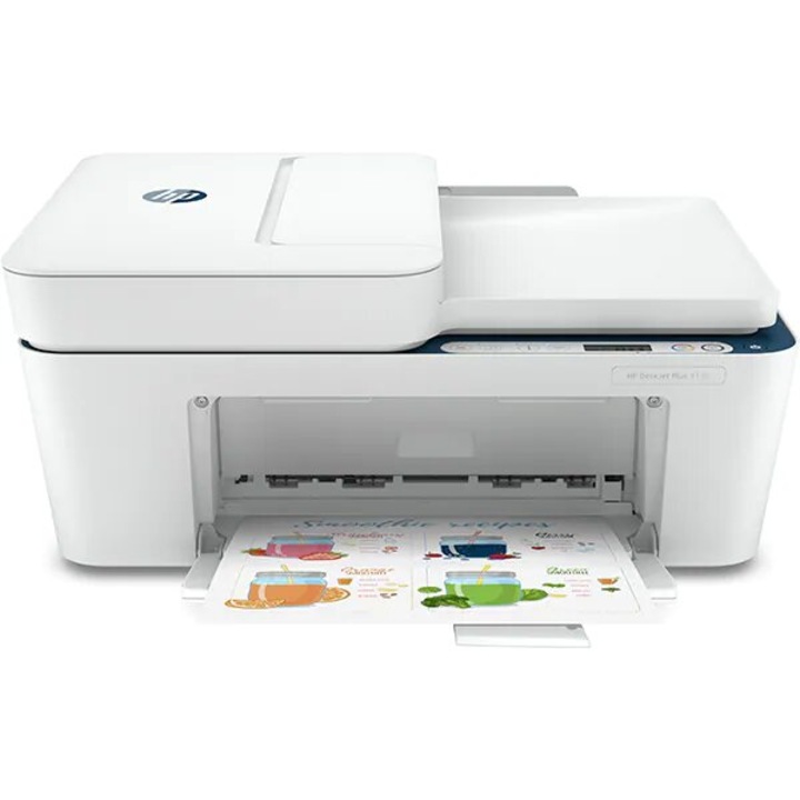 Multifunctional Inkjet Color HP DeskJet Plus 4130e All-in-One, A4, USB, Wi-Fi, Fax mobil, HP+ Eligibil, Alb