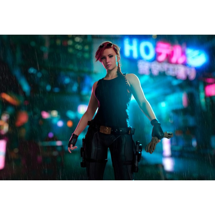 Poster Gina And The Neon City, 61x90cm, poster636, Multicolor