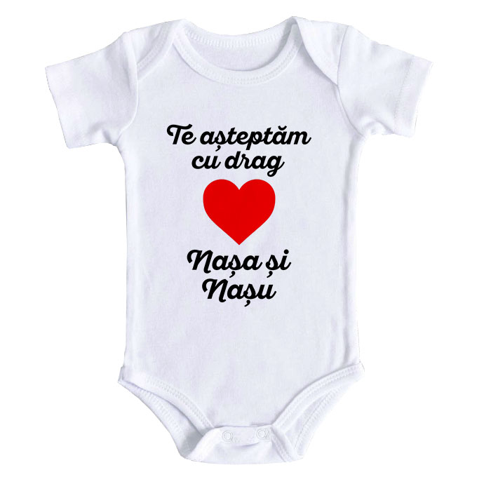 Body Bebe Personalizat Viitorul Bebelus, Alb, 100% Bumbac, 3-6 Luni ...