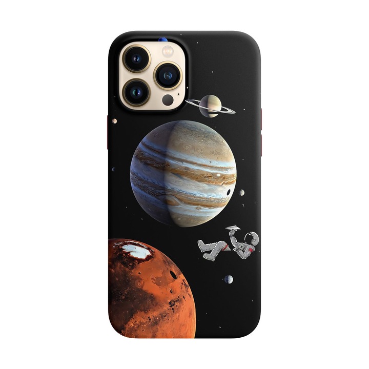 Husa compatibila cu Apple iPhone 14 Plus model Living Among Planets, Silicon, TPU, Viceversa