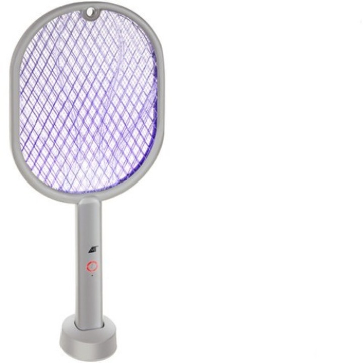 Rovar elleni elektromos lapát, Gyors töltés a konnektornál, Zoco Body Fit, 3000 V, Fehér