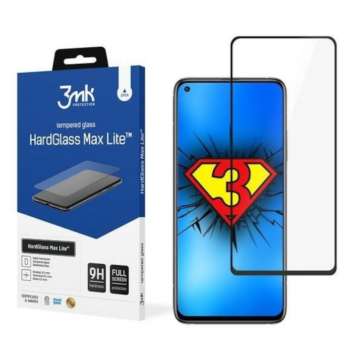 3MK HG Max Lite Xiaomi Mi 10T / 10T Mi Pro / Mi 10T Lite fekete üvegfólia