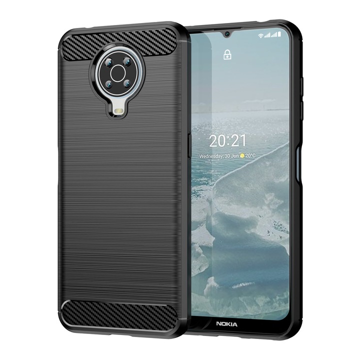 Carbon tok Flexible tok TPU tok Nokia G20 / Nokia G10 fekete