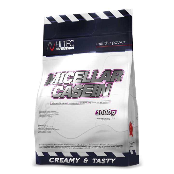 Cazeina Micellar Casein, Hi Tec Nutrition, 1000 g vanilie