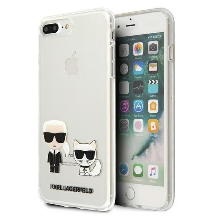 Karl Lagerfeld KLHCI8LCKTR iPhone 7/8 Plus tok Átlátszó Karl & Choupette telefontok