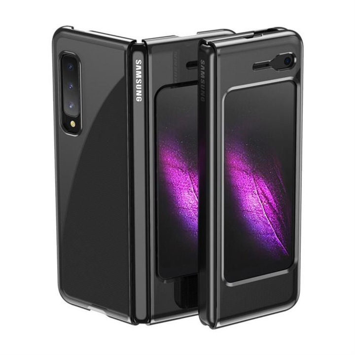 Plating tok Hard tok Elektrasztási tok Samsung Galaxy Hajtás Fekete