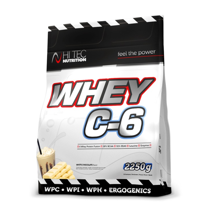 Hi Tec Nutrition Proteine Whey C-6 2250 g Aroma ciocolata alba