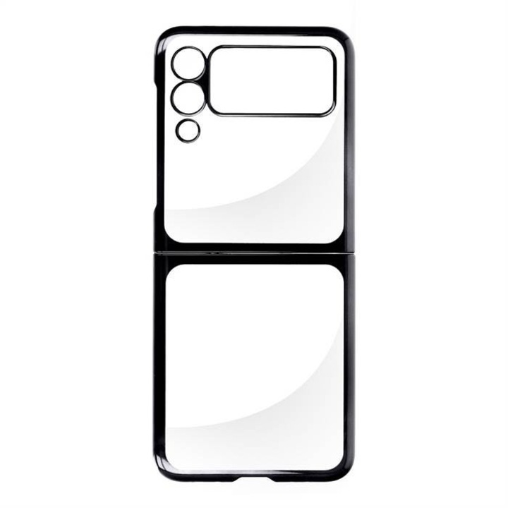Кейс за телефон Samsung Galaxy Z Flip 3, Пластмасов, Черен, Пластмасов
