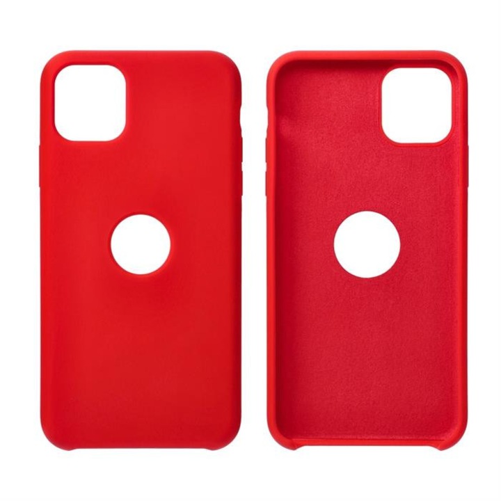Forcell Silicone tok iPhone 13 Pro piros (lyuk nélkül)