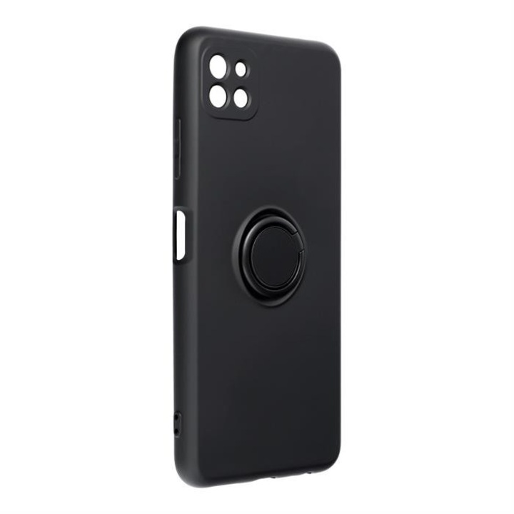 Forcell Silicone Ring tok Samsung Galaxy A22 5G fekete