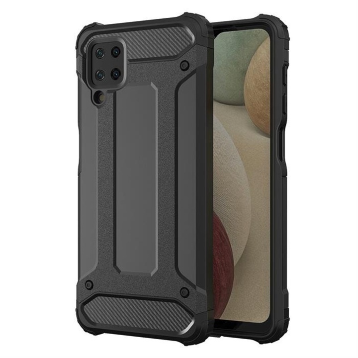 hybrid Armor tok Kemény tok Samsung Galaxy A12 / Galaxy M12 fekete