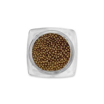 Perle caviar decorative, MoonbasaNails, 002, Auriu Perle caviar decorative, MoonbasaNails, 002, Auriu