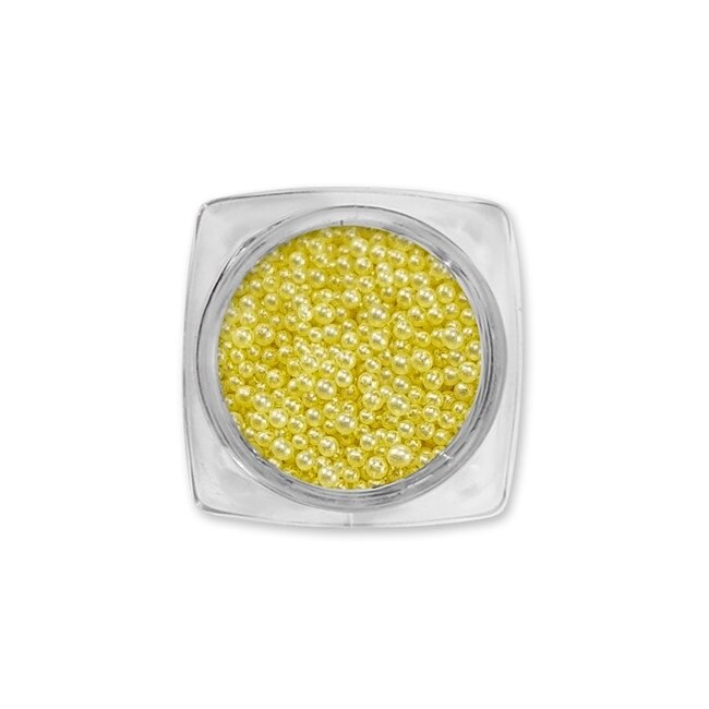 Perle caviar decorative, MoonbasaNails, 126, Galben