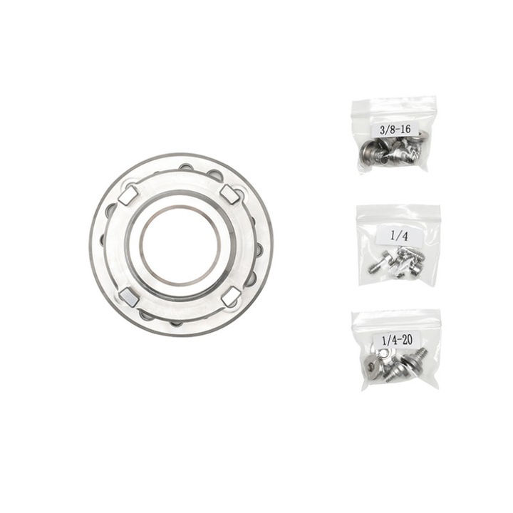 Adaptor de montare Mitchell DJI Ronin 2Orificii M8, 8mm, 1/4 inch-20 si 3/8 inch-16