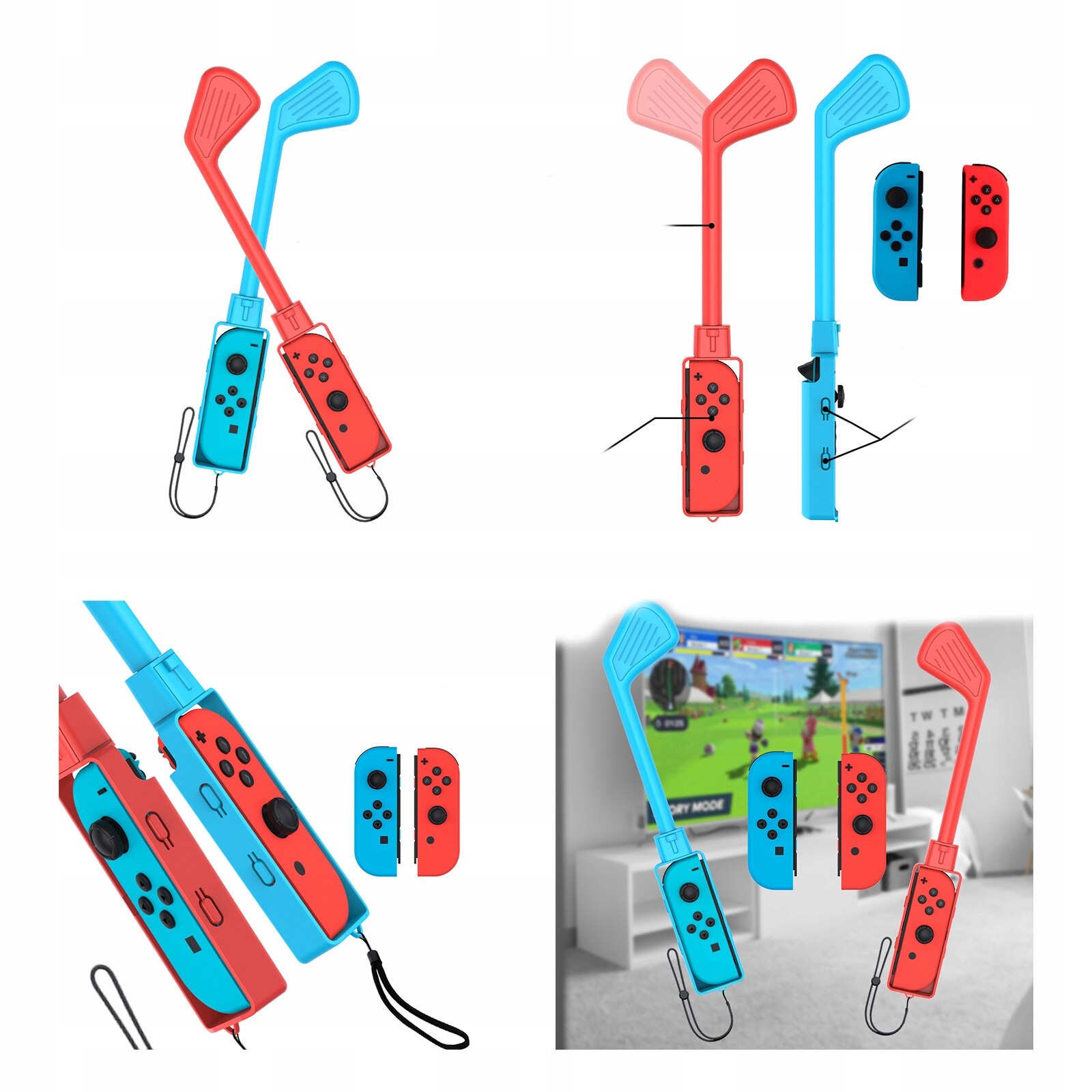 Set de accesorii 9 in 1 pentru Joy-Con Nintendo Switch, Nintendo