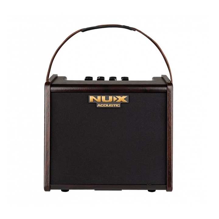Hordozható erősítő akusztikus gitárhoz és énekhez, NUX AC-25, Bluetooth Audio Stream, Drum Machine, fekete