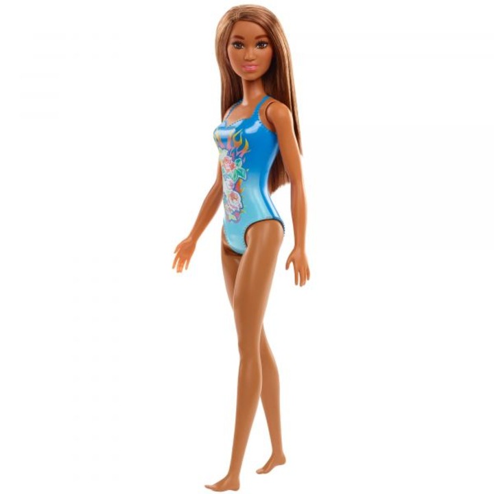 Barbie: Szőkésbarna hajú Barbie kék fürdőruhában
