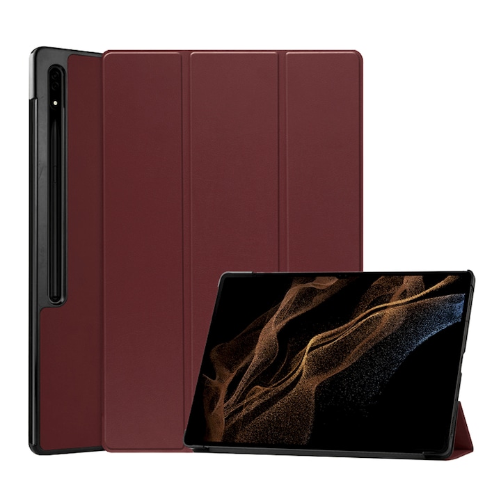 Калъф за Samsung Galaxy Tab S8 Ultra, FoldPro, F566, Червен