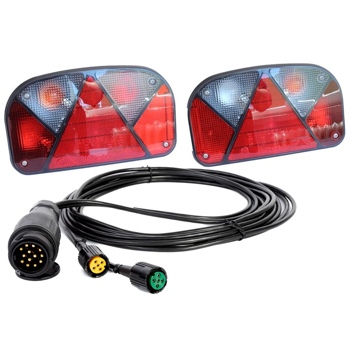 Set Lampi spate, Mantes, Aspöck multipoint II, cablaj de 5m, 13-PIN