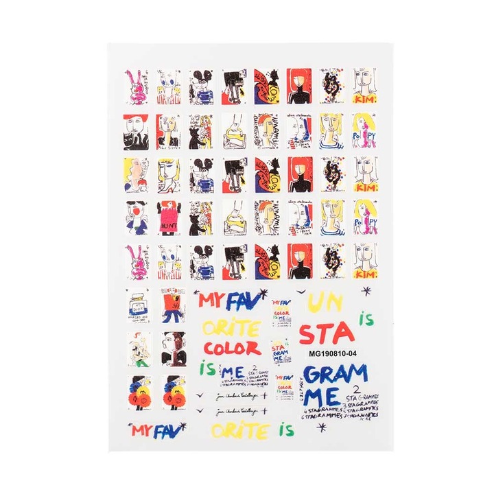 Decoratiune, Sticker 3D Unghii 85 de modele MG190810-04, Sela