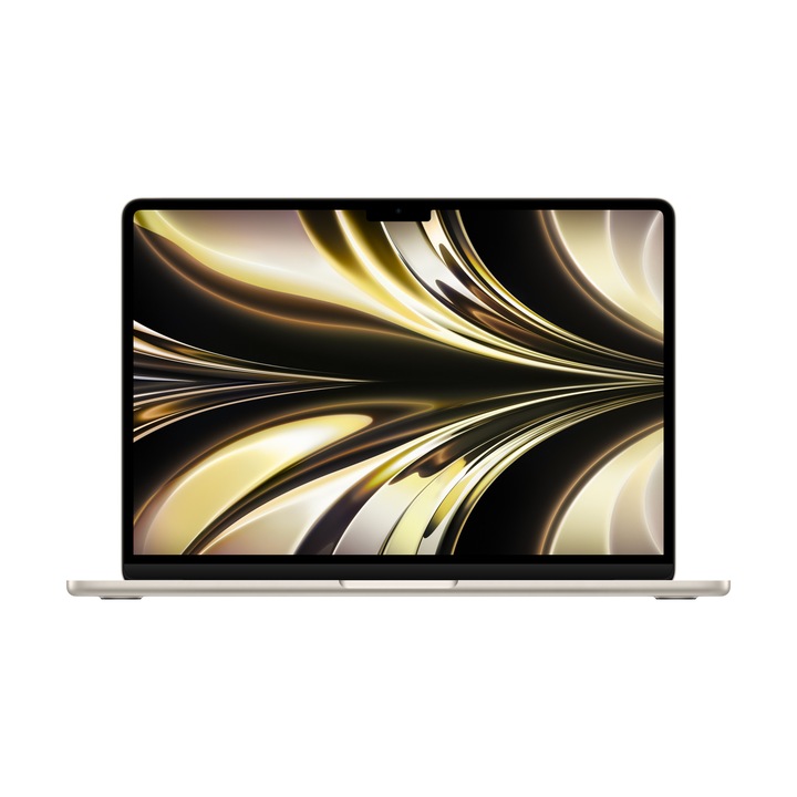 Apple MacBook Air 13,6" laptop, Apple M2 chip 8 core CPU, 8GB, 512GB, Apple 10 core GPU, macOS, Magyar billentyűzet, Csillagfény - 2022 (MLY23MG/A)