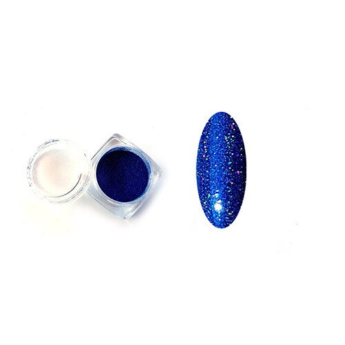 Pudra stralucitoare MoonbasaNails Hologram # 10, Albastru