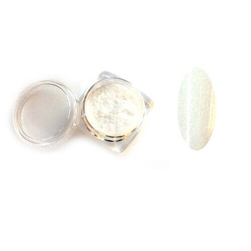 Pudra stralucitoare MoonbasaNails # 05, Alb