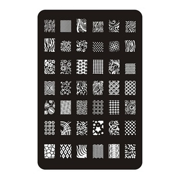 Matrita pentru decorarea unghiilor Moonbasa Nails, 9.5x14.5 cm, CK04 Matrita pentru decorarea unghiilor Moonbasa Nails, 9.5x14.5 cm, CK04