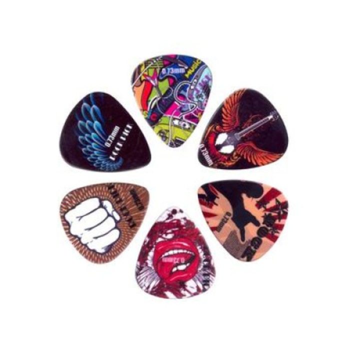 Set pene de chitara TurboVoice Rock Picks BRP6075 6bucati, 0.75mm