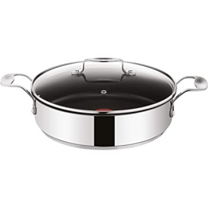 Тиган Tefal Jamie Oliver с дръжки, 25 см, 2.8 л, индукция, неръждаема стомана