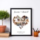 Tablou personalizat, Intaglio, cu rama, colaj, Amintiri din vacanta Galapagos cadou pentru iubit 30x20cm