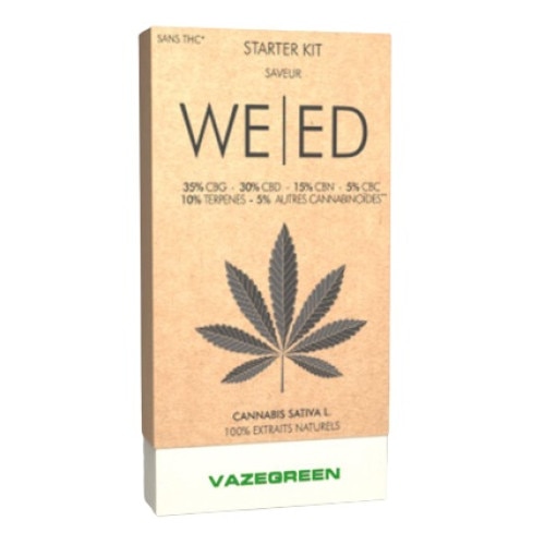 vape cu iarba Tigara electronica, vape CBD, Starter WE/ED, Vazegreen, 100% natural,  Cannabis Sativa L, alb/verde