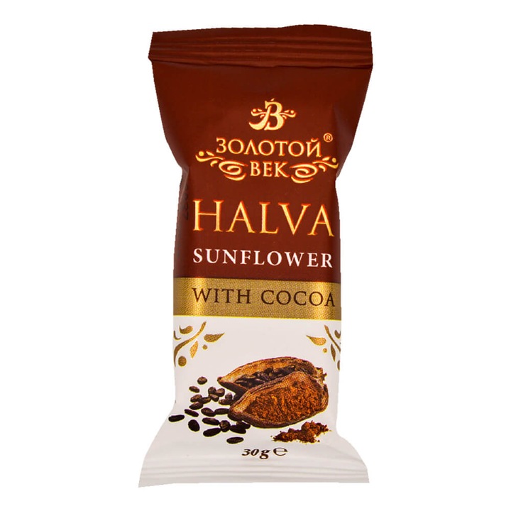 Set 50 Bucati Halva cu Cacao Zolotoi Vek, 30 g