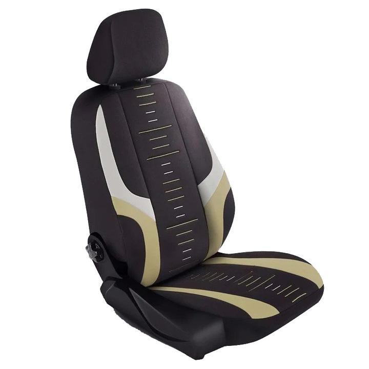 Комплект калъфи за седалки, Sportex Beige Edition, за Dacia Duster II 2018-2022 г., 7бр., Бежов