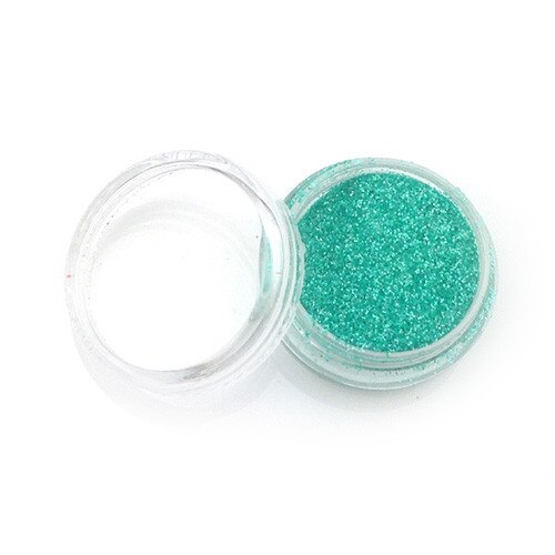 Pudra cu sclipici MoonbasaNails Z4, 3g, Albastru turcoaz