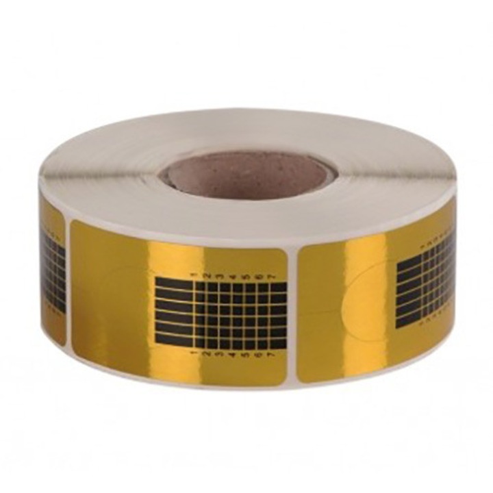 Шаблон за изкуствени нокти 500 броя, златист #014