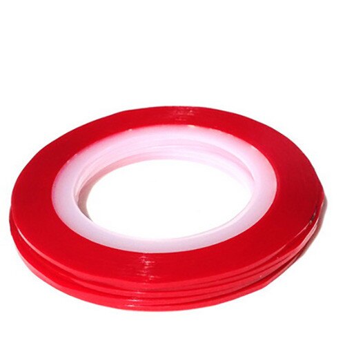 Banda decorativa pentru unghii artificiale, MoonbasaNails, 32, Rosu fluorescent