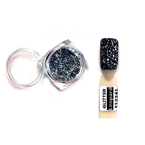 Paiete leopard, MoonbasaNails, 241, Argintiu