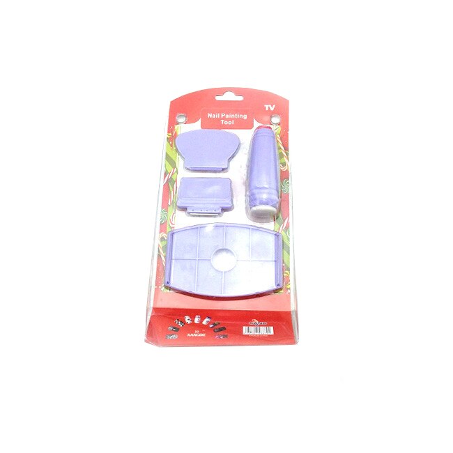 Set stampila unghii Moonbasa Nails, 01, Albastru