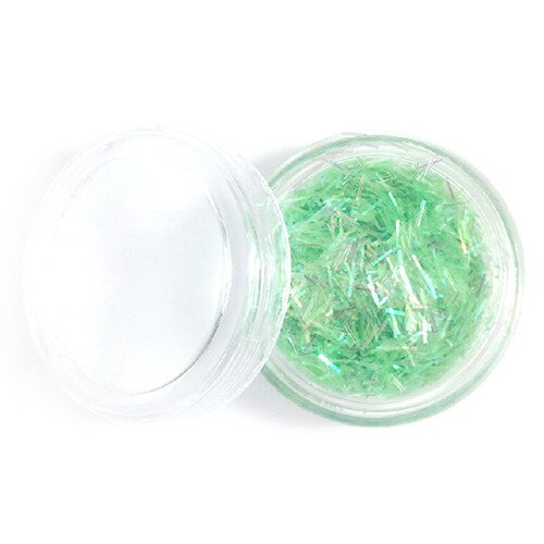 Sclipici pentru unghii MoonbasaNails HL13, Mare, Verde, 3 g