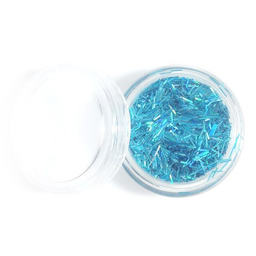 Sclipici pentru unghii MoonbasaNails HL4, Mare, Albastru, 3 g