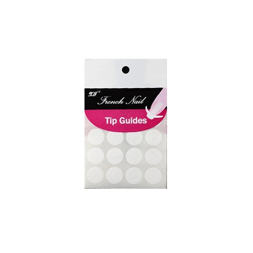 Sablon pentru manichiura French MoonbasaNails, Model 14, Alb