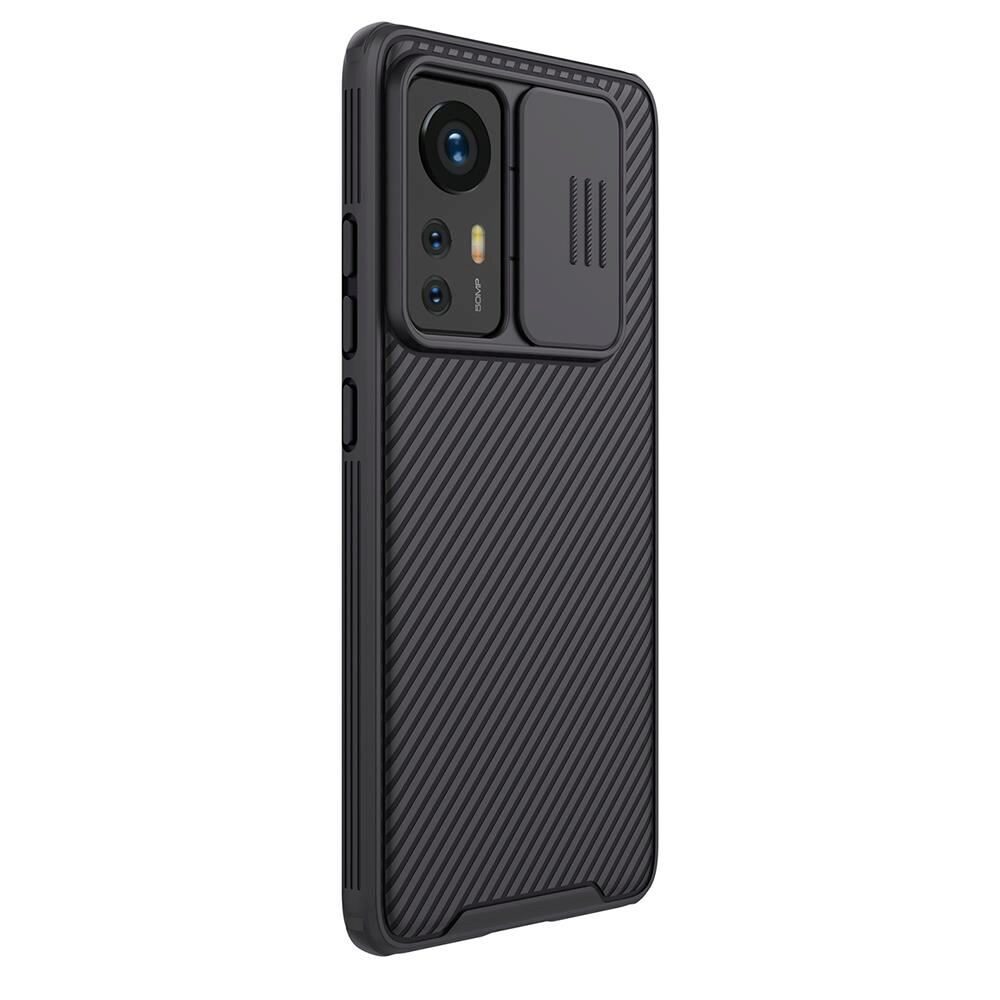 Husa Nillkin CamShield Pro, pentru Xiaomi 12 Pro, Protectie camera, Antisoc, Policarbonat/TPU, Negru