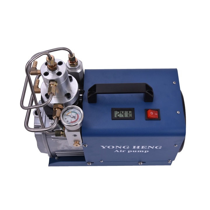 Въздушен компресор, 220V, 1800W, 300 bar, 50l/min, Син