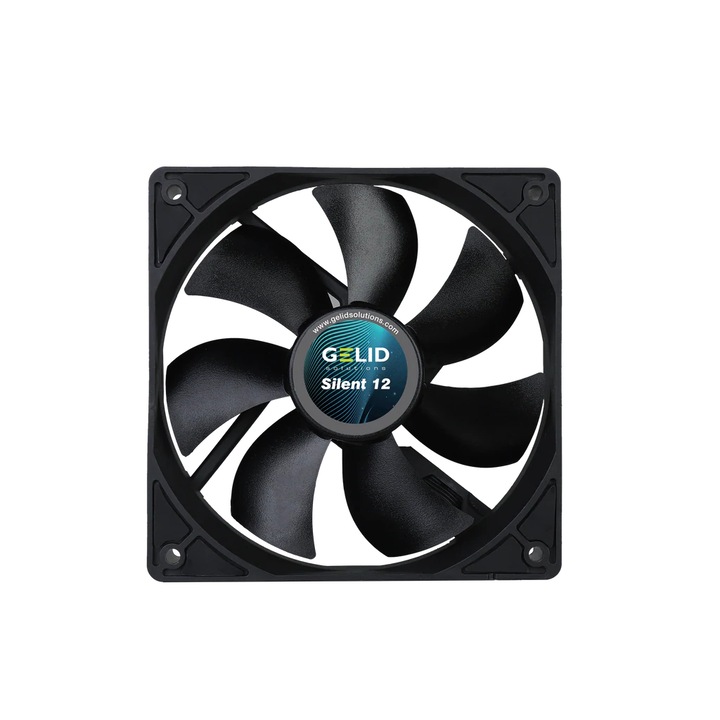 Ventilator PC Gelid Silent 12 Black 1600Rpm