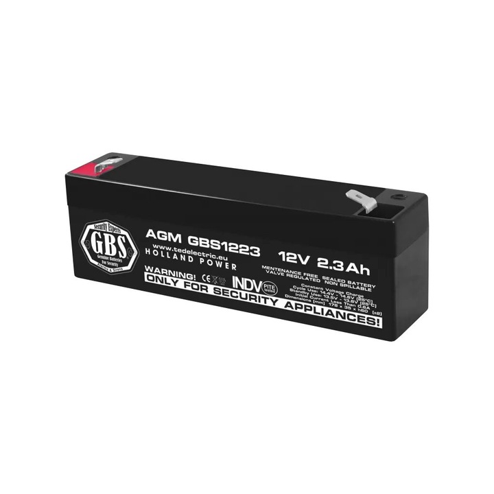 Батерия AGM GBS Security 12V 2.3 Ah